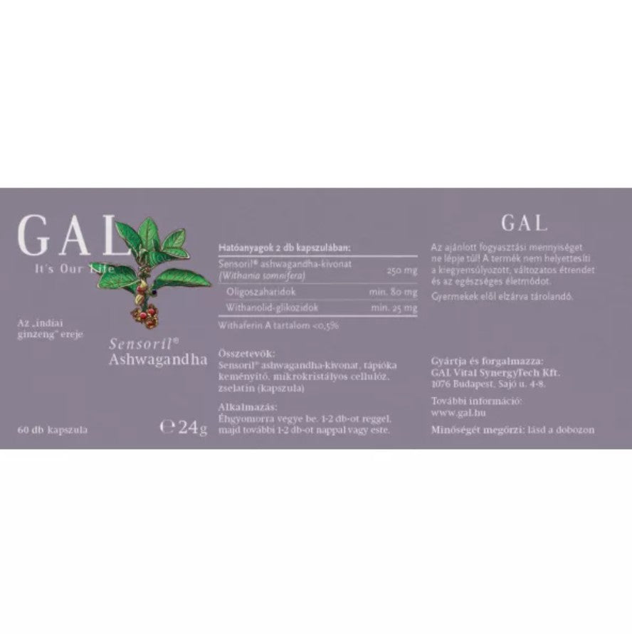 GAL Sensoril Ashwagandha kapszula 60 db