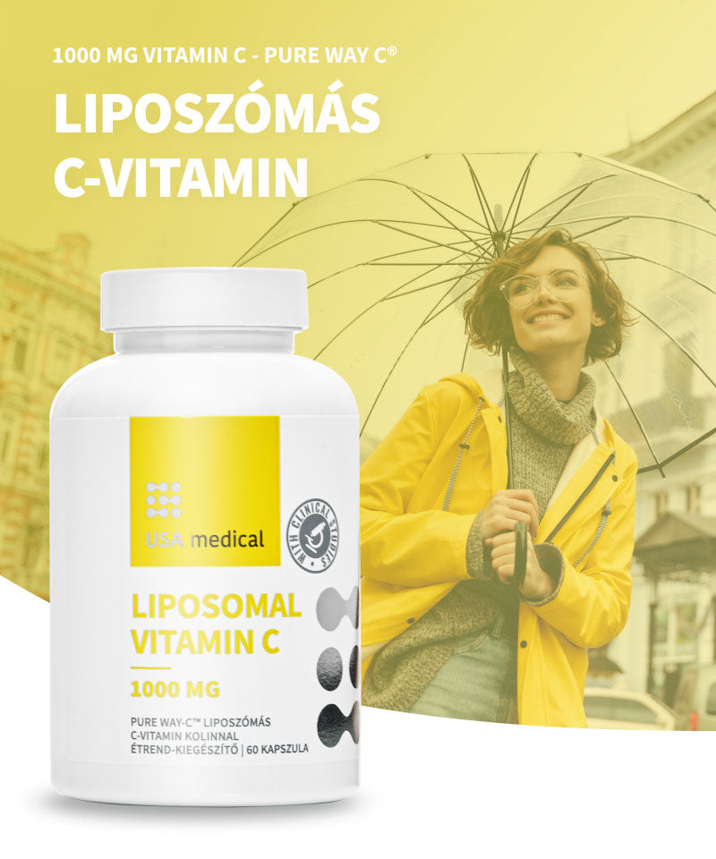 USA Liposzómás C-vitamin 1000 mg Pure Way-C™ 60 db