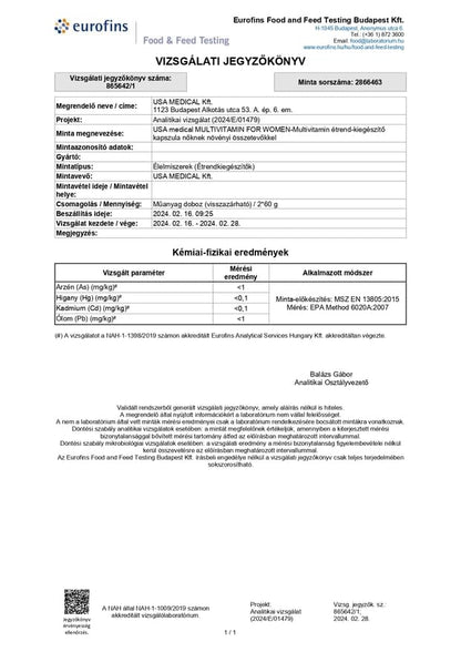 USA Multivitamin Nőknek