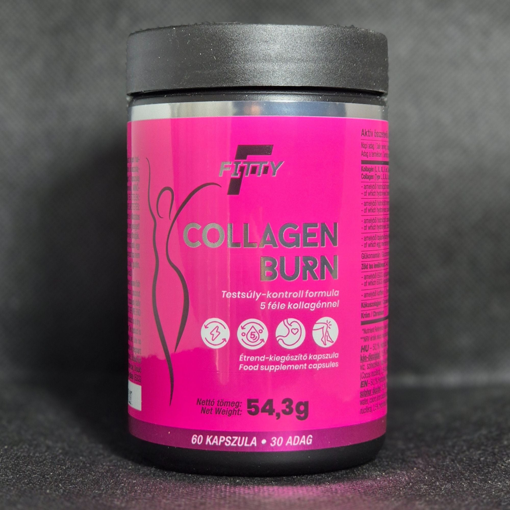 Fitty Collagen Burn kapszula - Testsúly-kontroll formula 5 féle kollagénnel
