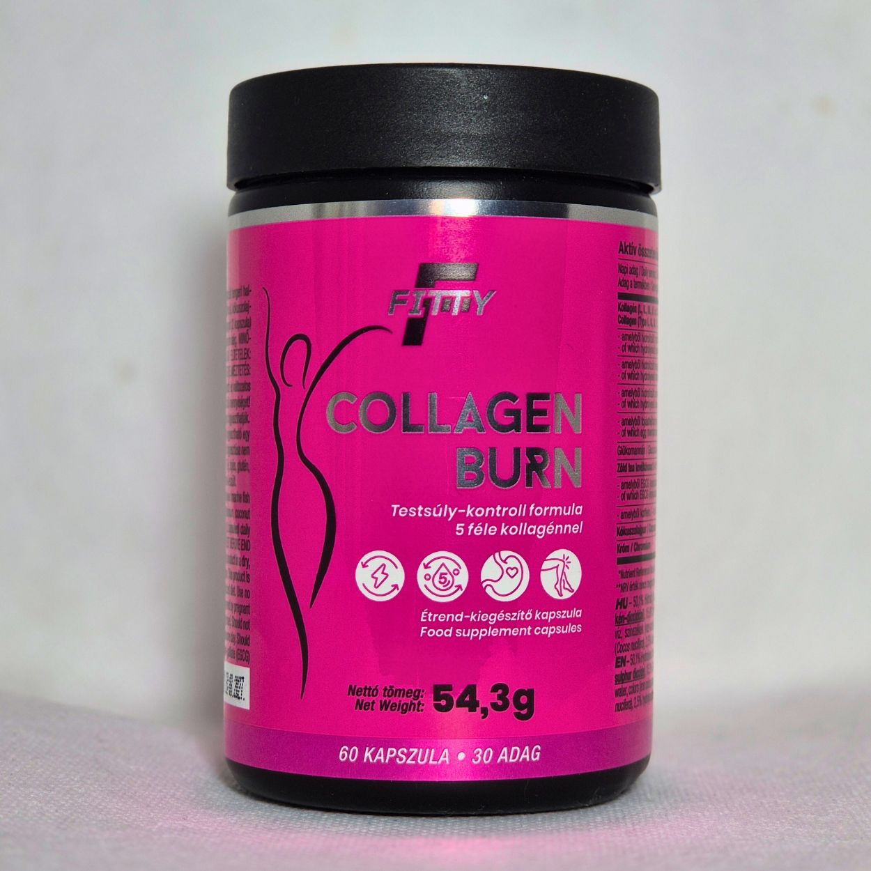 Fitty Collagen Burn kapszula - Testsúly-kontroll formula 5 féle kollagénnel