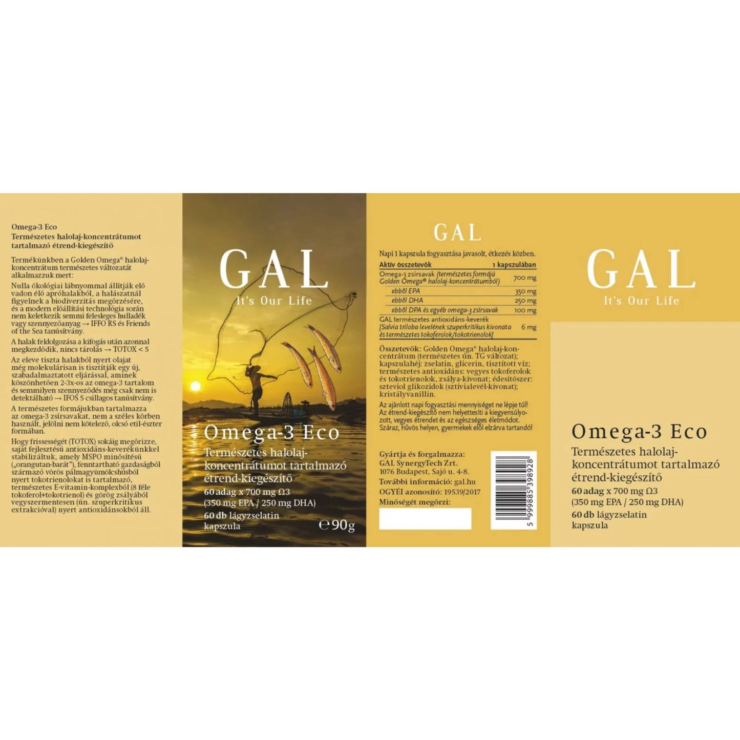 GAL Omega-3 Eco kapszula 60 db