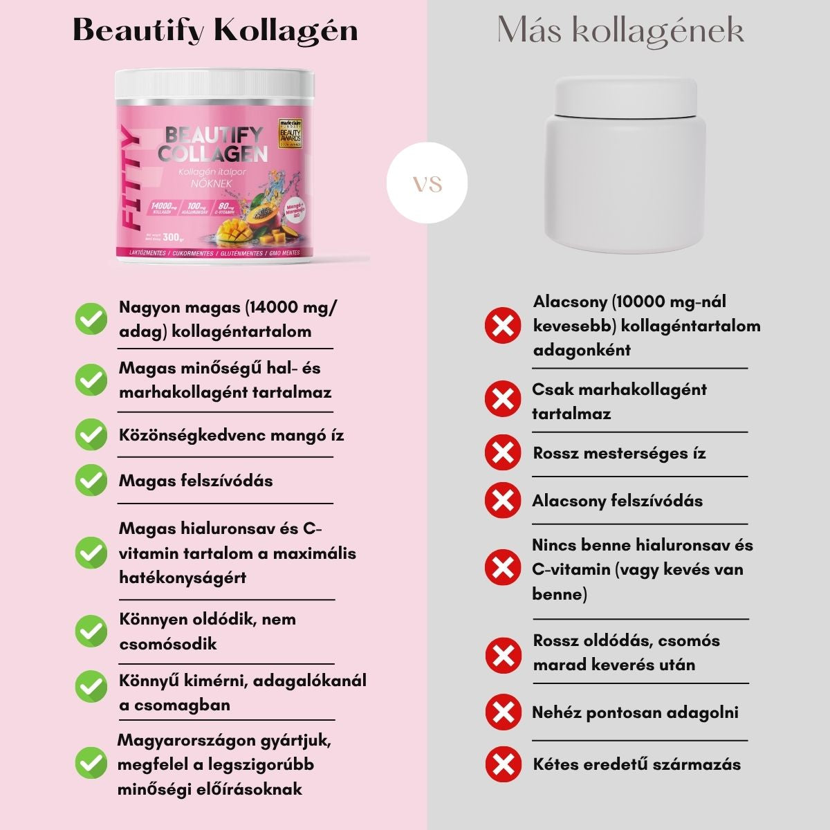 Beautify Kollagén italpor nőknek