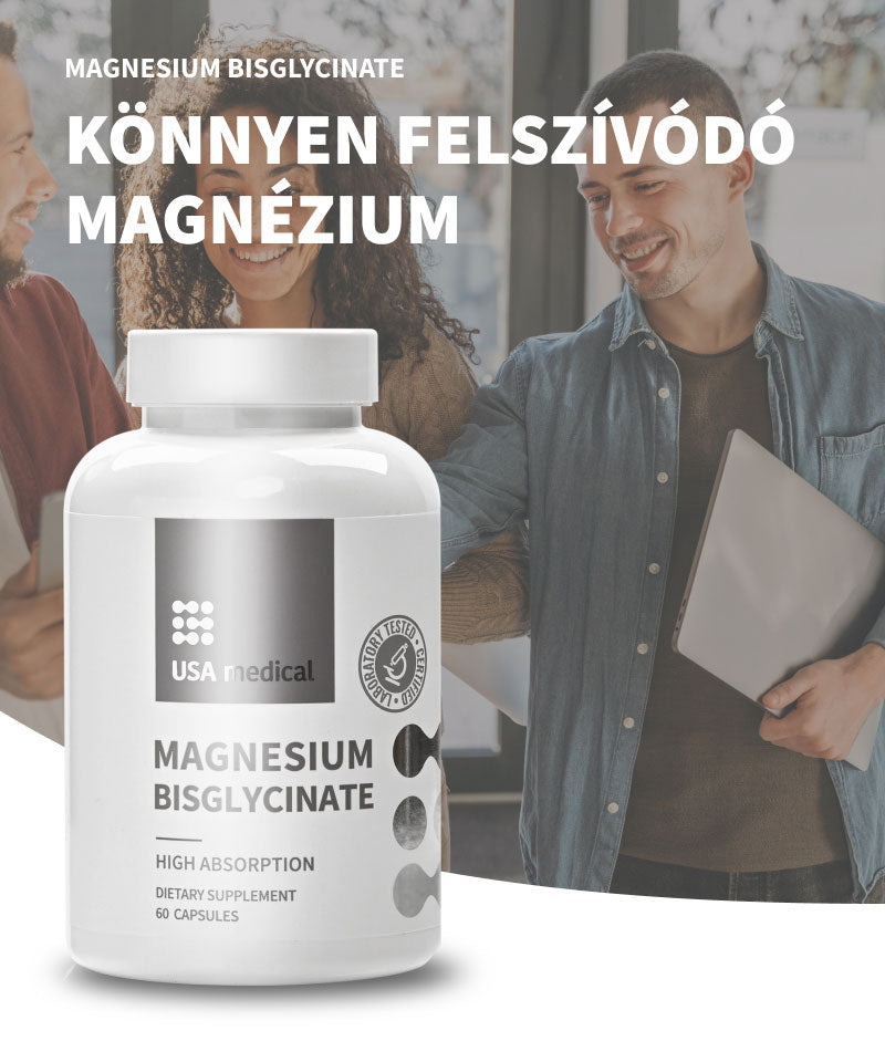 USA Magnézium biszglicinát kapszula 60 db