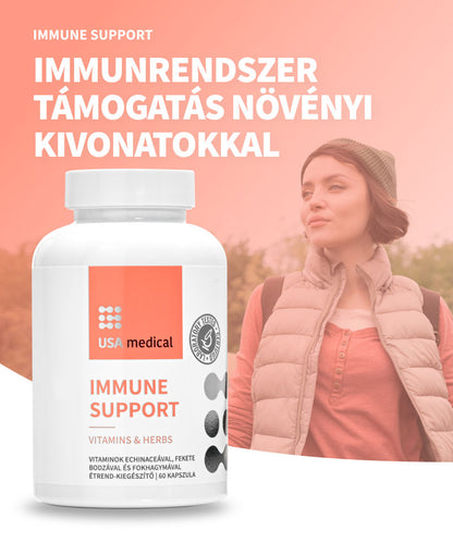 USA Immunsupport gyógynövény kivonatokkal és vitaminokkal 60 db