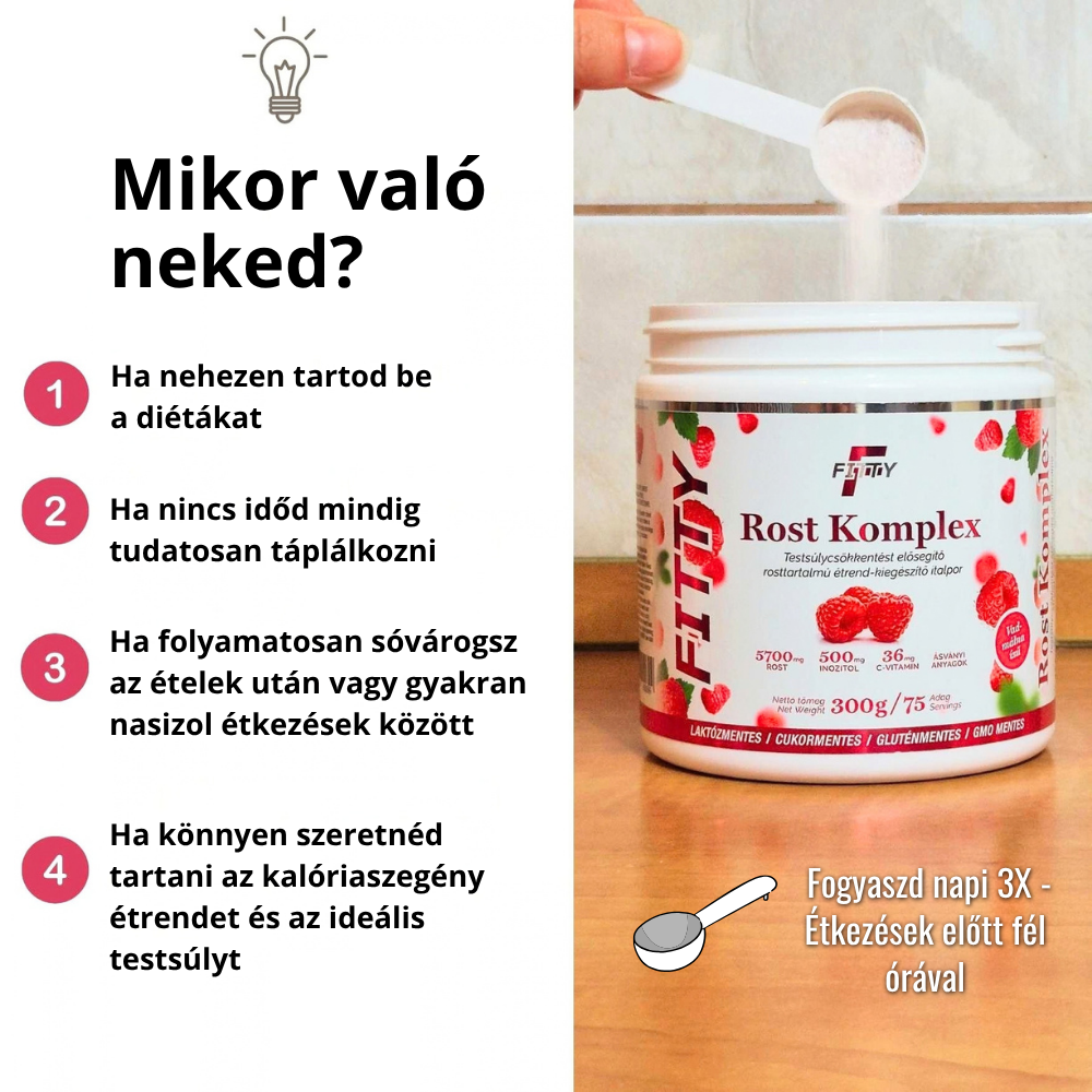 Fitty Rost Komplex testsúlycsökkentést elősegítő italpor nőknek
